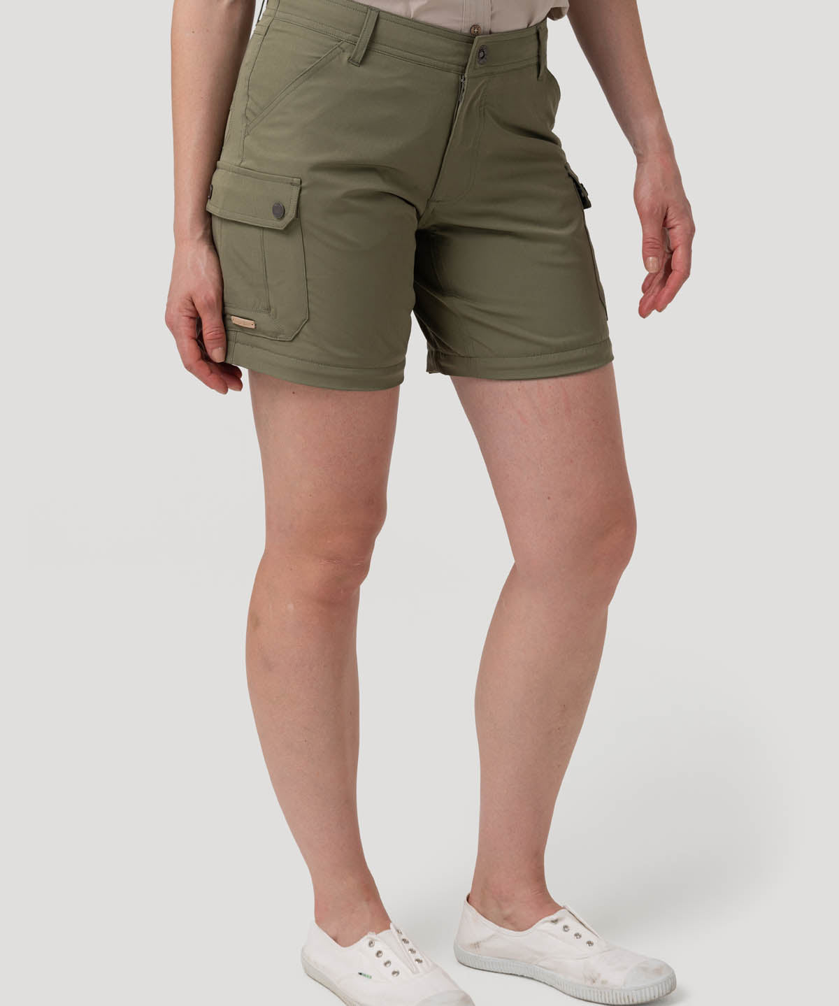 Pantalón Poliéster Reciclado Mujer Desmontable Verde Rockford