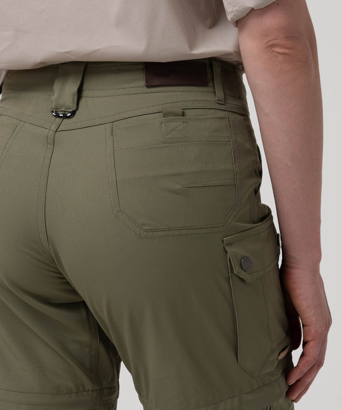 Pantalón Poliéster Reciclado Mujer Desmontable Verde Rockford
