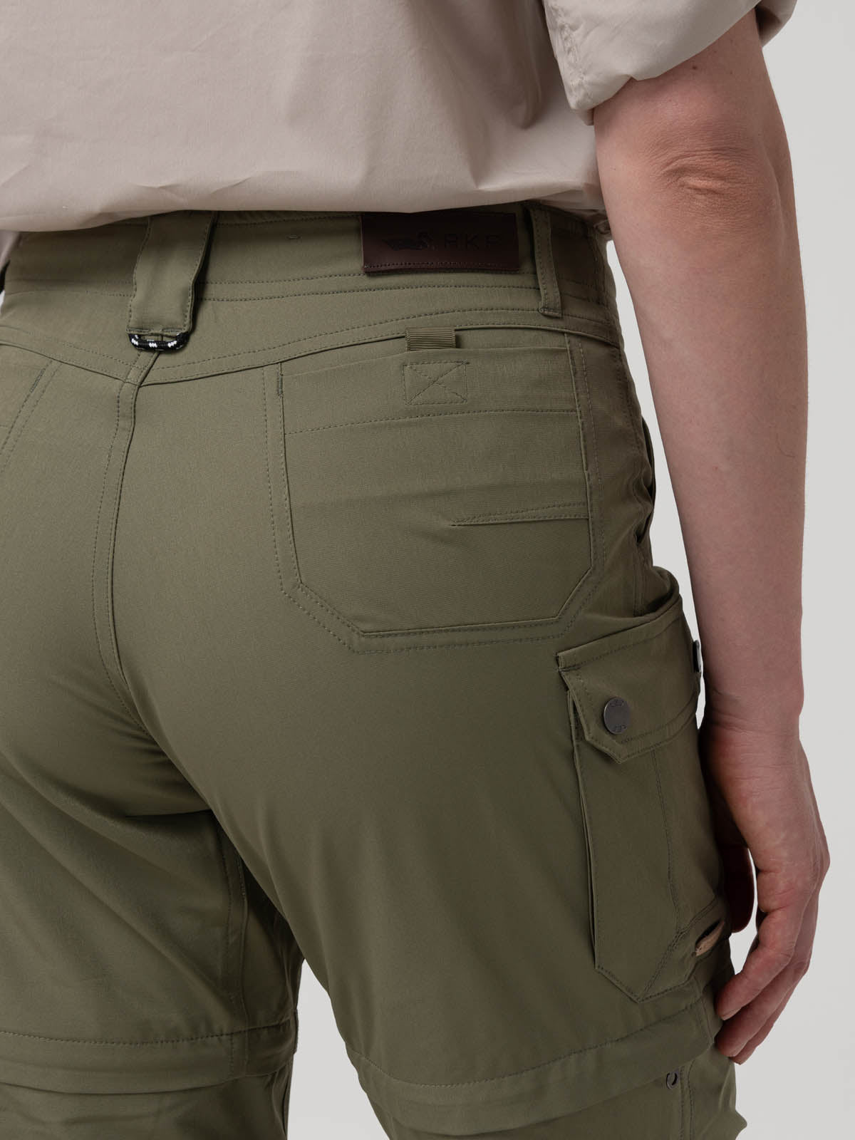 Pantalón Poliéster Reciclado Mujer Desmontable Verde Rockford
