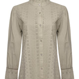 Blusa Algodón Orgánico Mujer Petunia Café Rockford