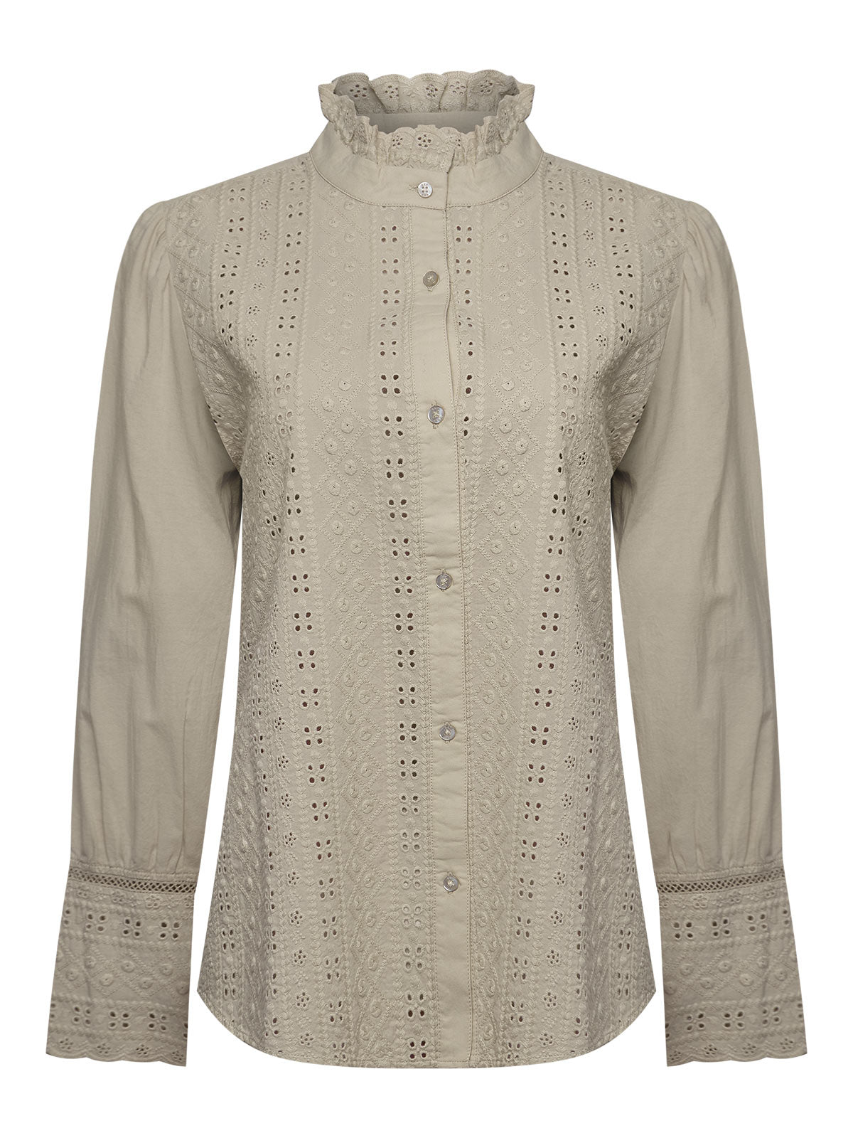 Blusa Algodón Orgánico Mujer Petunia Café Rockford