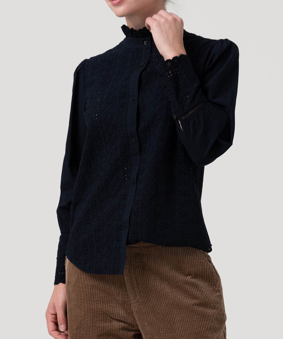 Blusa Algodón Orgánico Mujer Petunia Azul Rockford