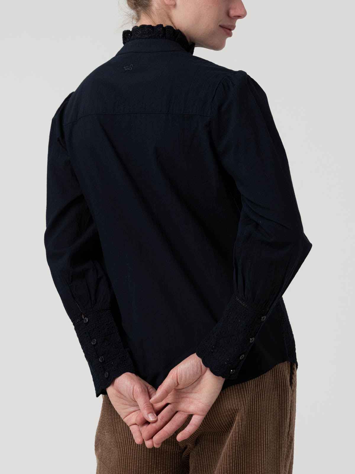 Blusa Algodón Orgánico Mujer Petunia Azul Rockford