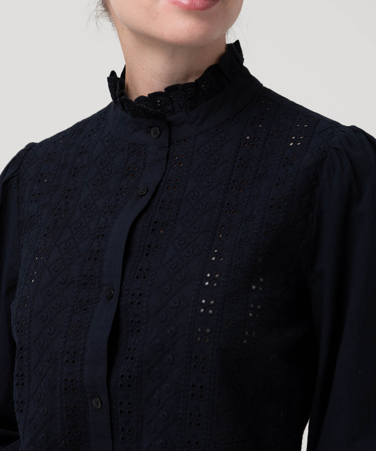 Blusa Algodón Orgánico Mujer Petunia Azul Rockford