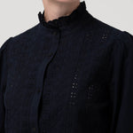 Blusa Algodón Orgánico Mujer Petunia Azul Rockford