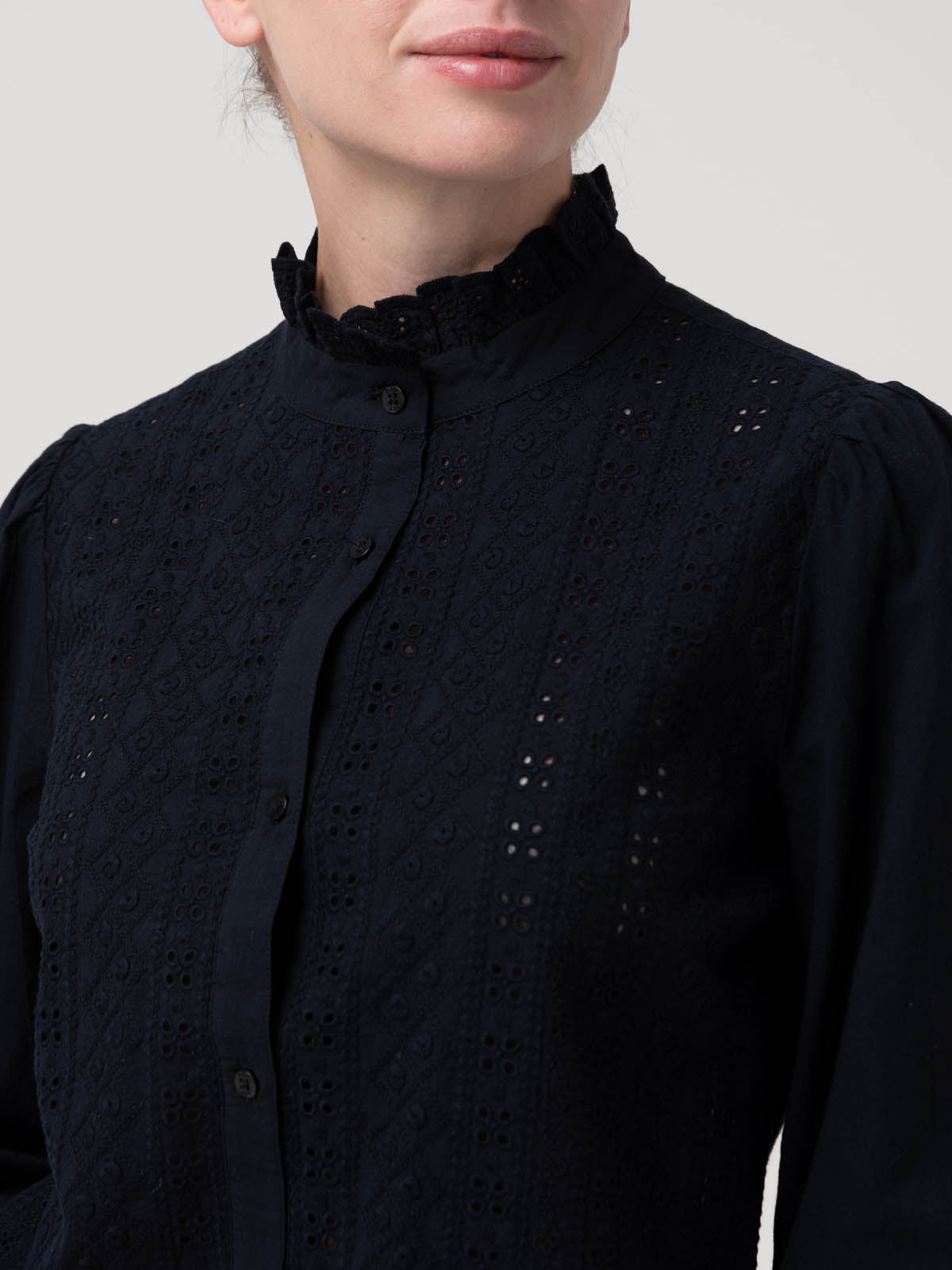 Blusa Algodón Orgánico Mujer Petunia Azul Rockford