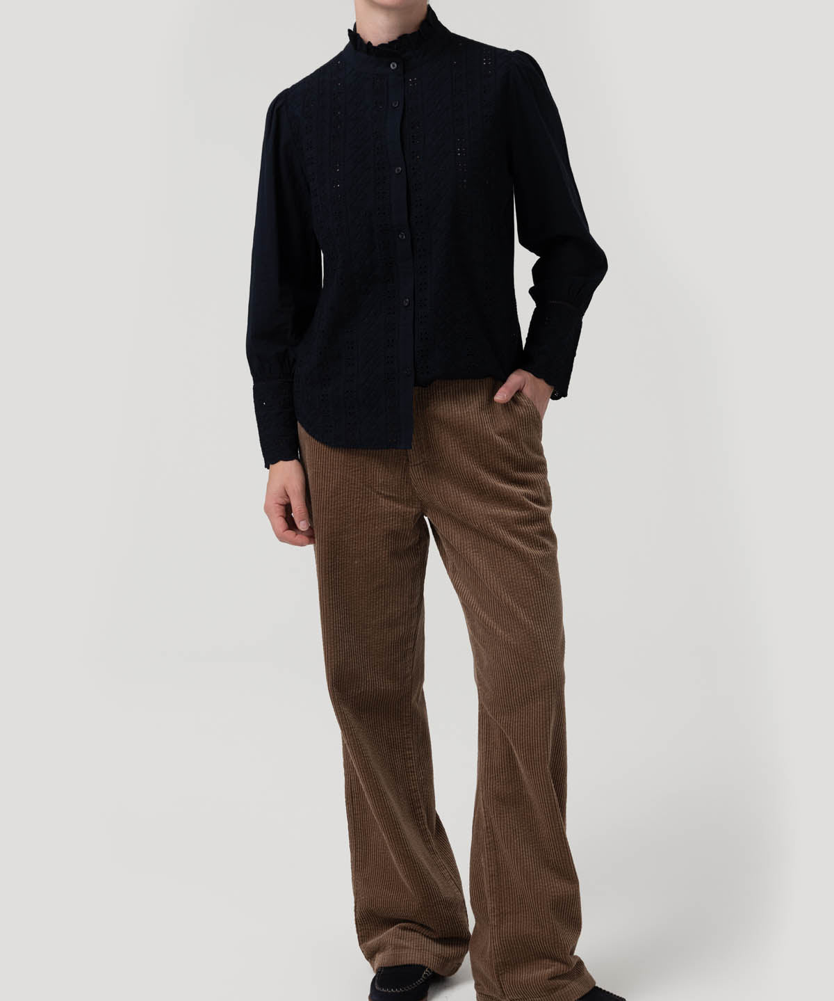 Blusa Algodón Orgánico Mujer Petunia Azul Rockford
