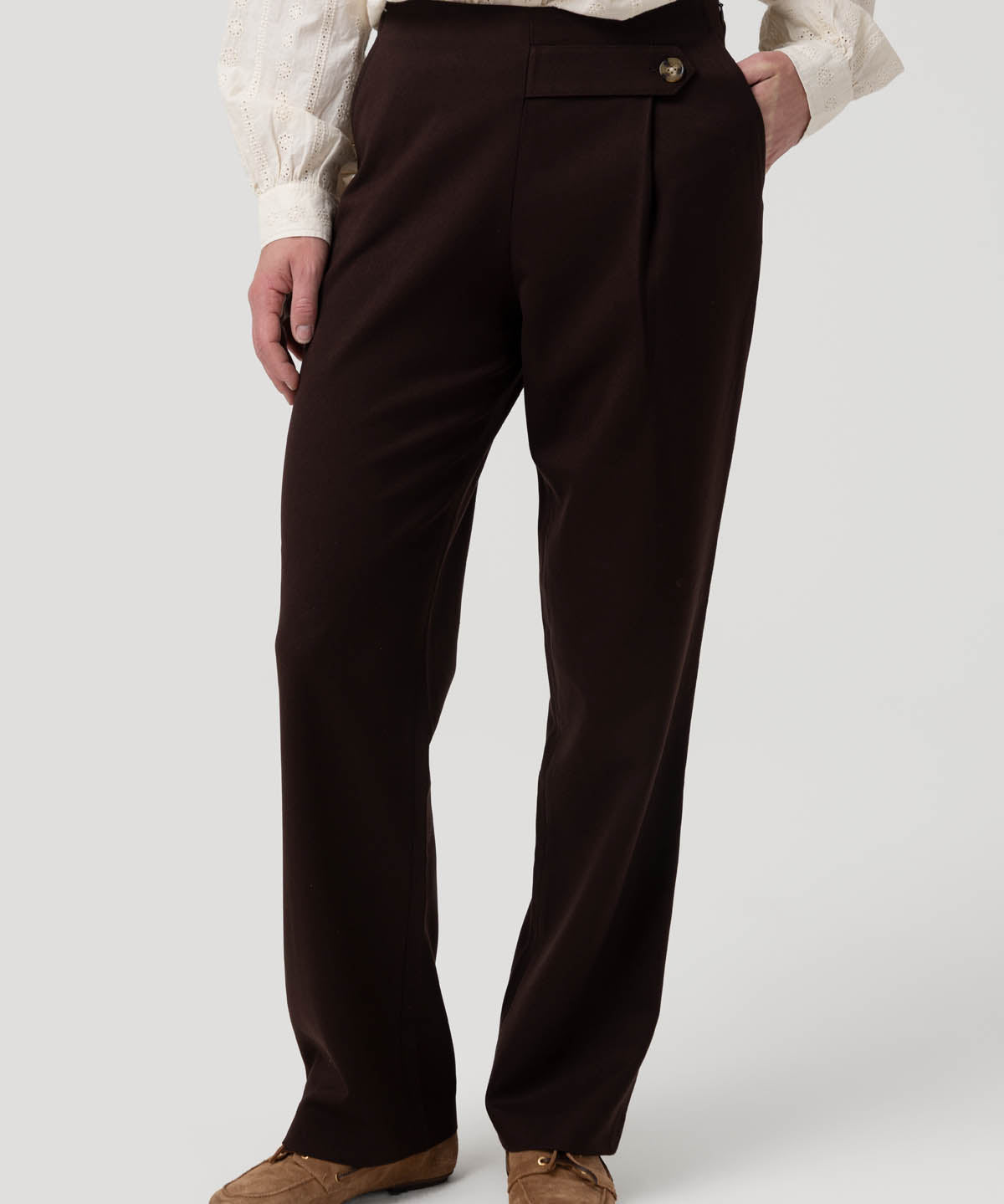 Pantalón Poliéster Reciclado Mujer Hornacal Café Rockford