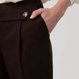 Pantalón Poliéster Reciclado Mujer Hornacal Café Rockford
