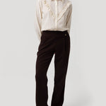 Pantalón Poliéster Reciclado Mujer Hornacal Café Rockford