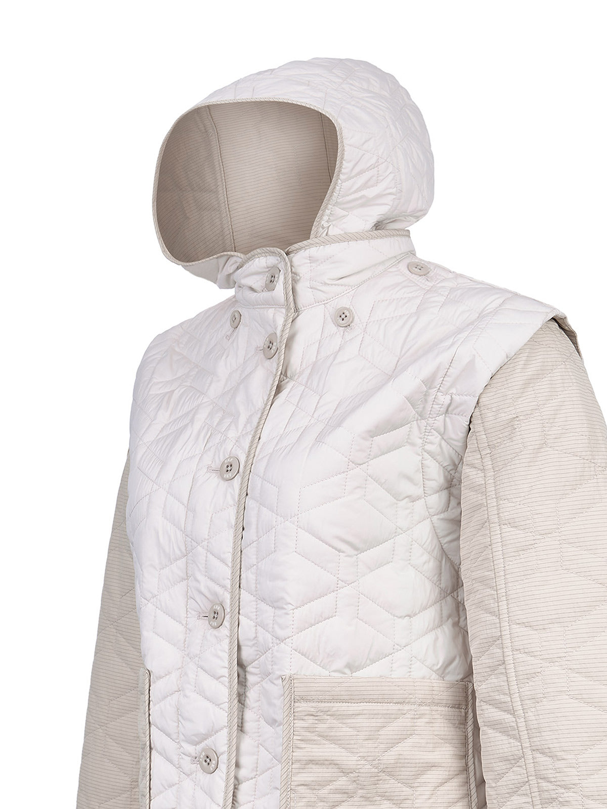 Parka Water Resistant Mujer Sants Beige Rockford