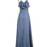 Vestido Tencel Mujer Gardenia Azul Rockford