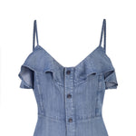 Vestido Tencel Mujer Gardenia Azul Rockford