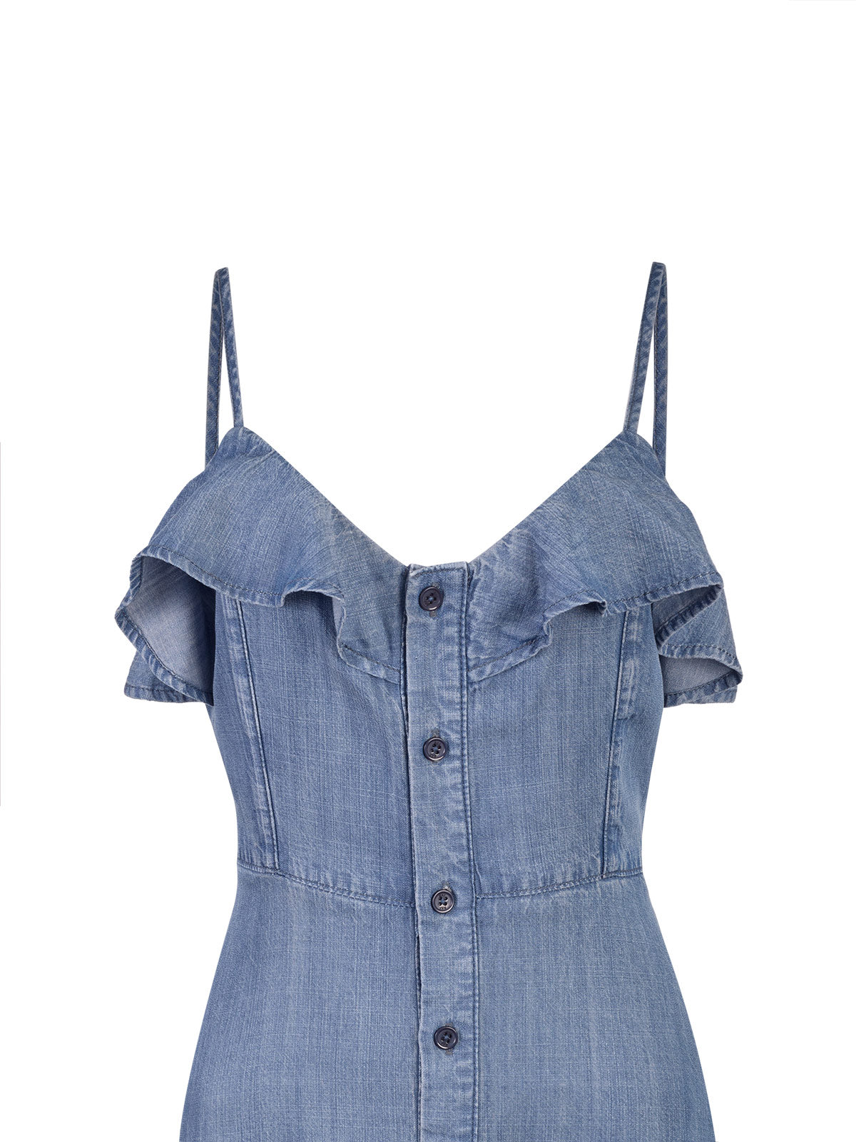 Vestido Tencel Mujer Gardenia Azul Rockford