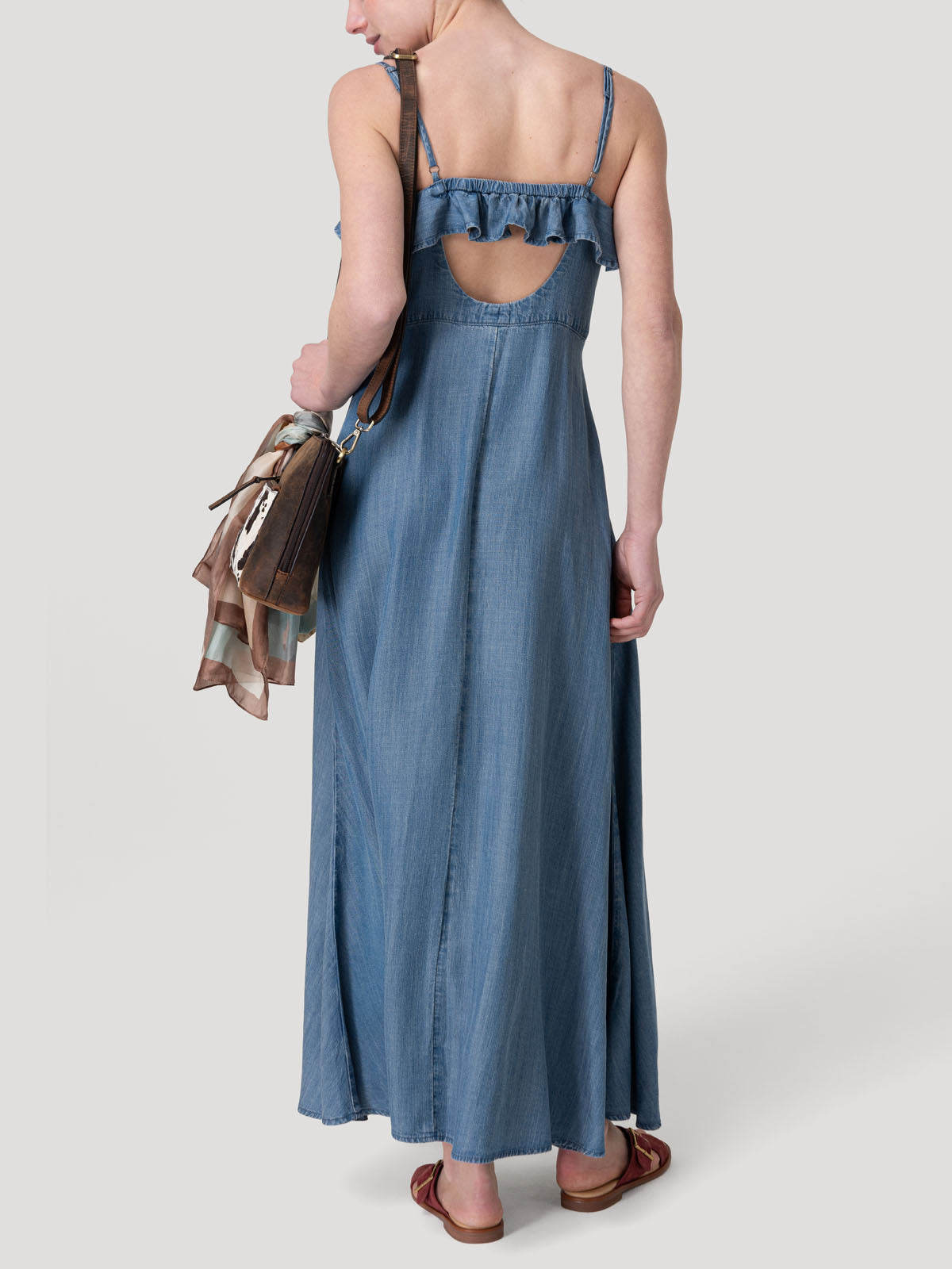 Vestido Tencel Mujer Gardenia Azul Rockford