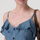 Vestido Tencel Mujer Gardenia Azul Rockford