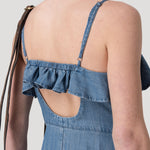 Vestido Tencel Mujer Gardenia Azul Rockford