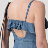 Vestido Tencel Mujer Gardenia Azul Rockford