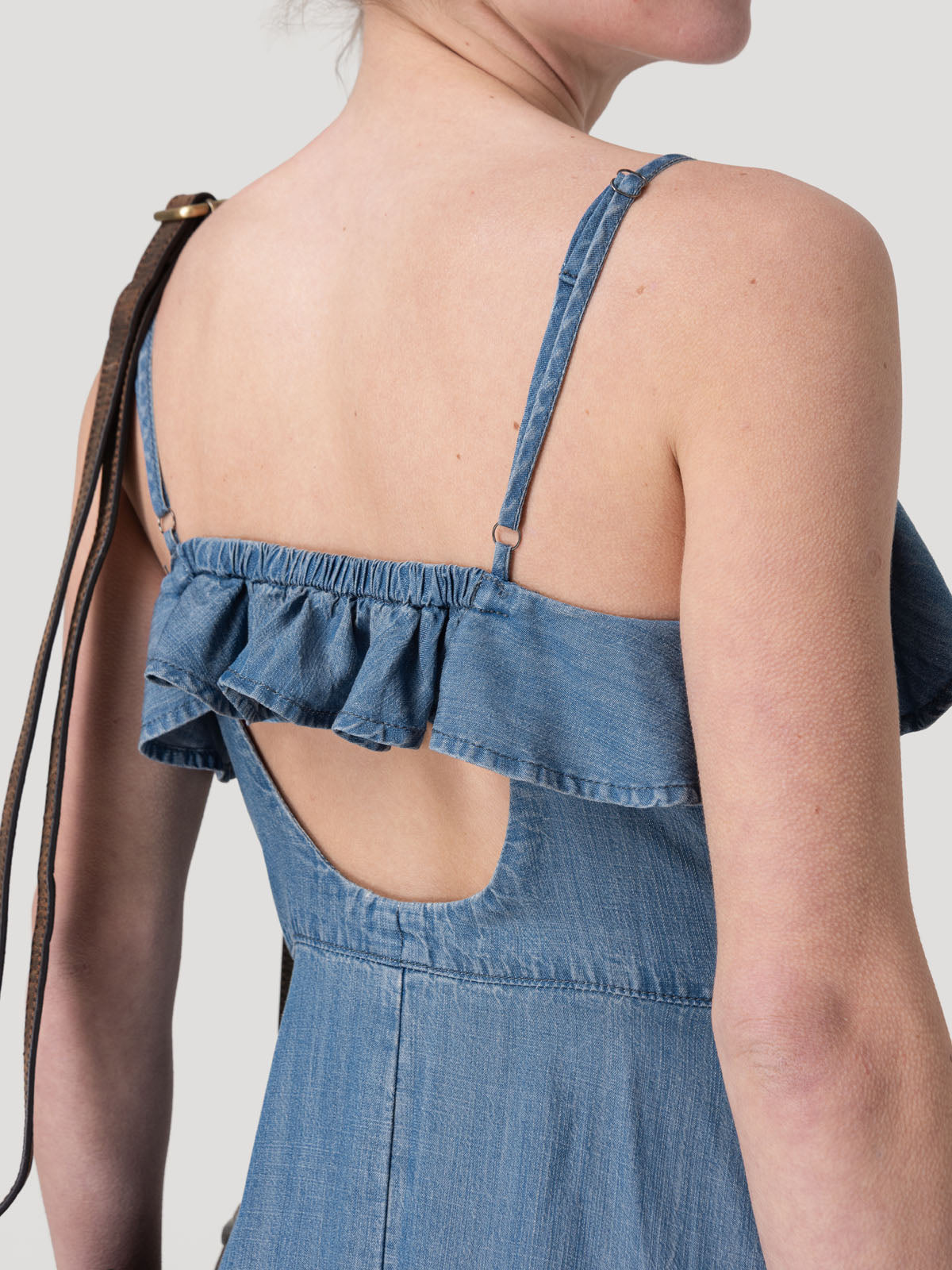 Vestido Tencel Mujer Gardenia Azul Rockford