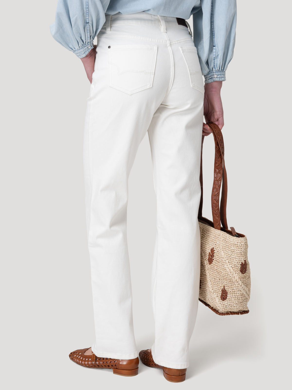 Jeans Fibras Recicladas Mujer Botanica Beige Rockford