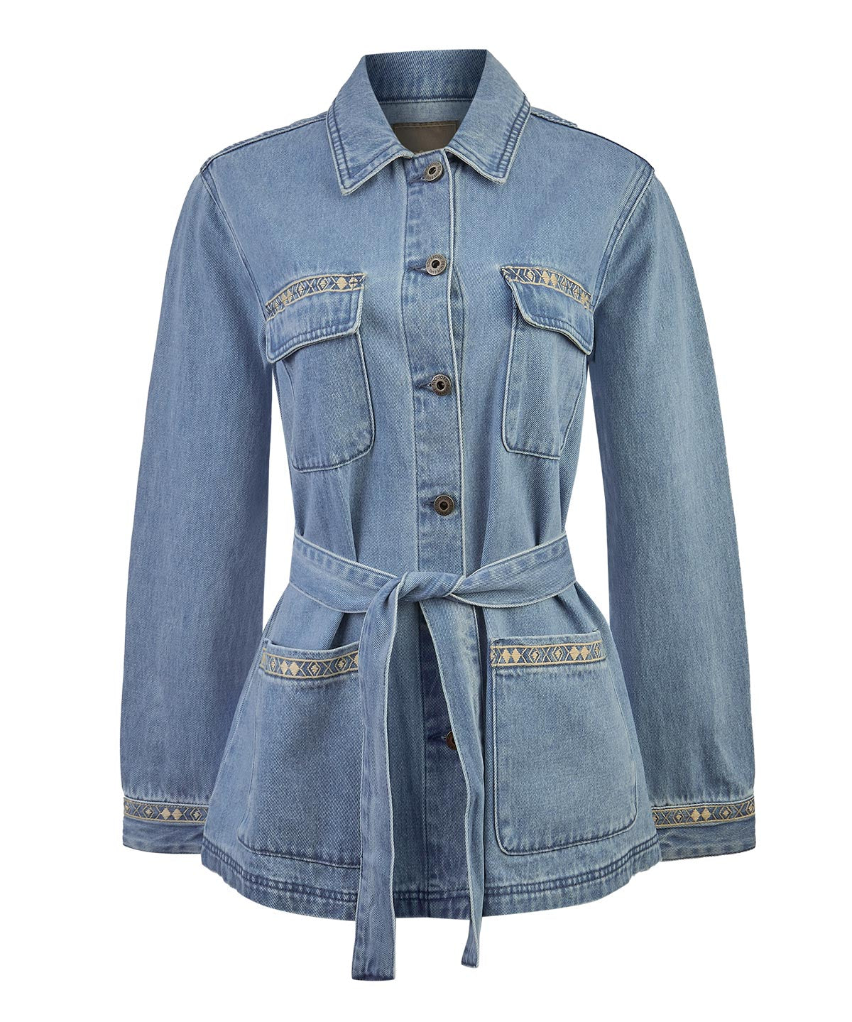 Chaqueta Algodón Mujer Mallow Azul Rockford