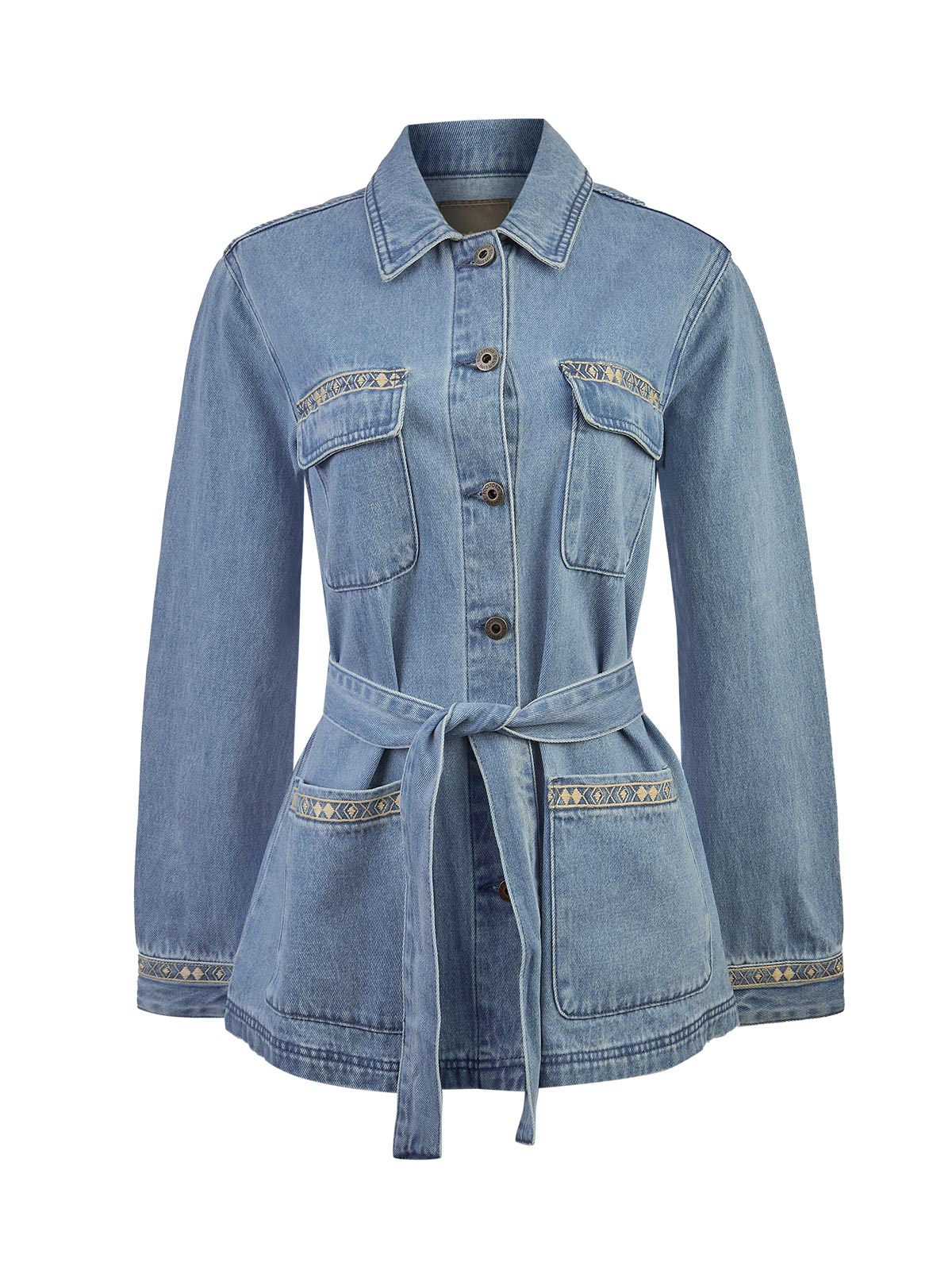 Chaqueta Algodón Mujer Mallow Azul Rockford