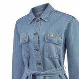 Chaqueta Algodón Mujer Mallow Azul Rockford