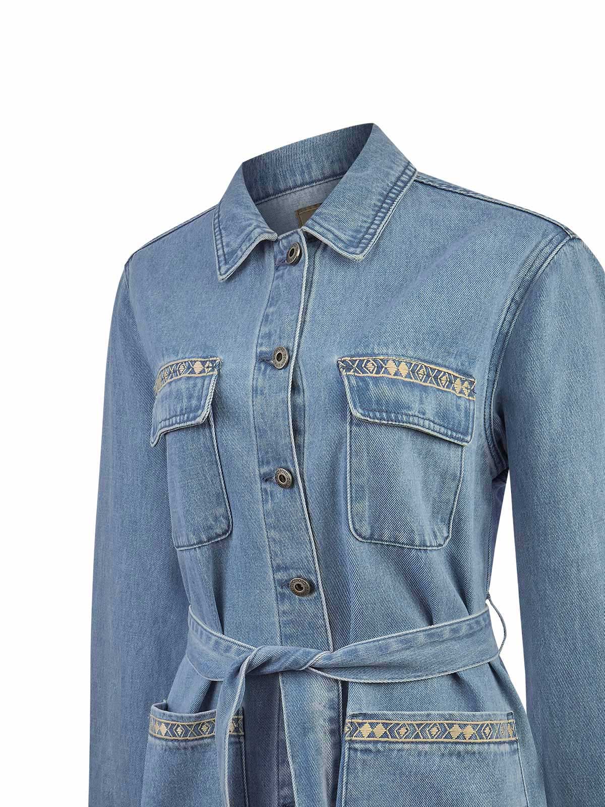 Chaqueta Algodón Mujer Mallow Azul Rockford