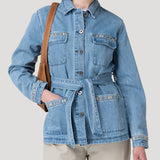 Chaqueta Algodón Mujer Mallow Azul Rockford