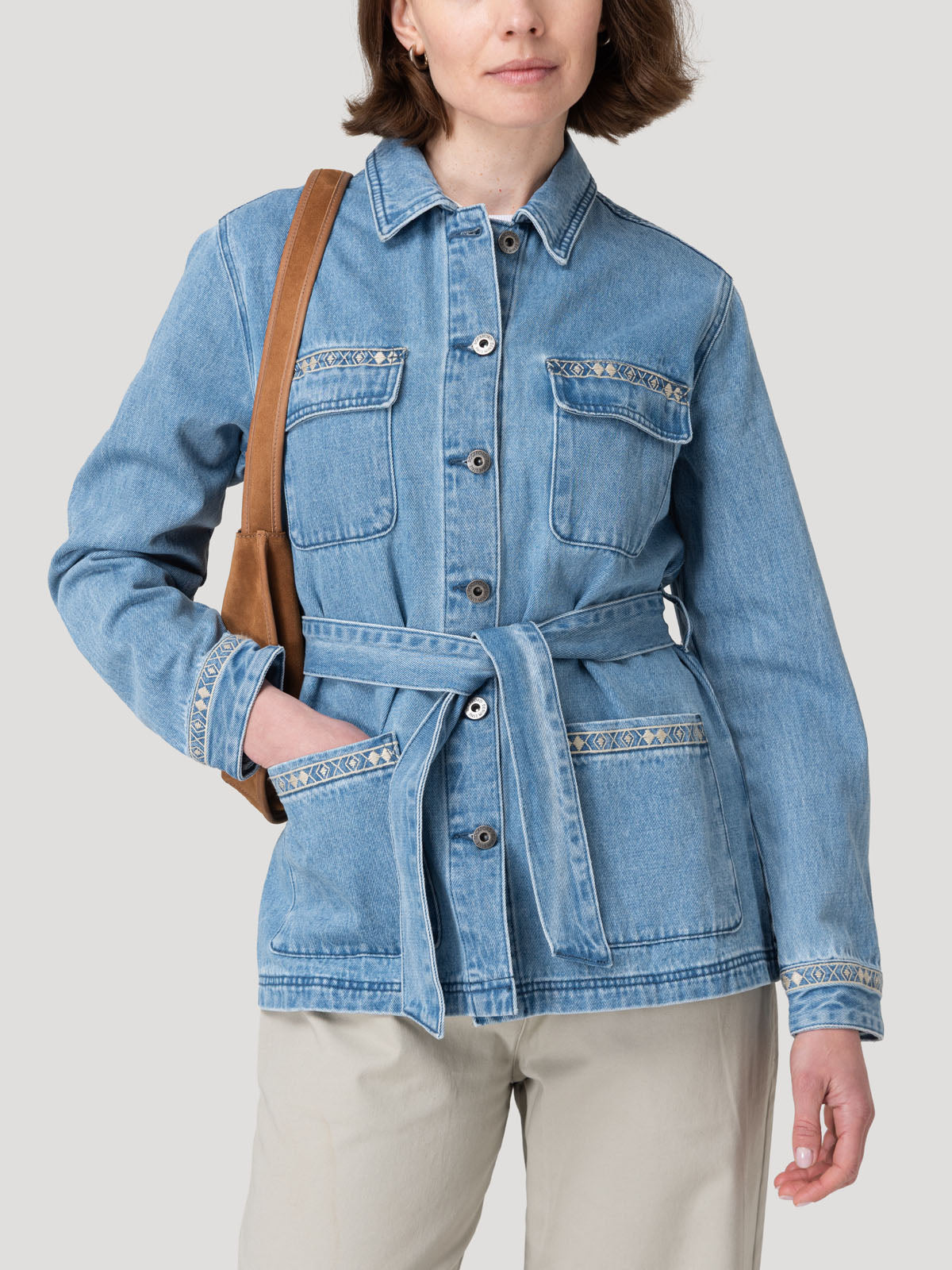 Chaqueta Algodón Mujer Mallow Azul Rockford
