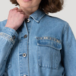 Chaqueta Algodón Mujer Mallow Azul Rockford