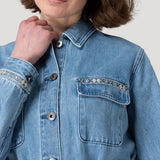 Chaqueta Algodón Mujer Mallow Azul Rockford