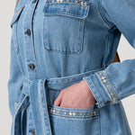 Chaqueta Algodón Mujer Mallow Azul Rockford