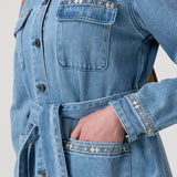 Chaqueta Algodón Mujer Mallow Azul Rockford