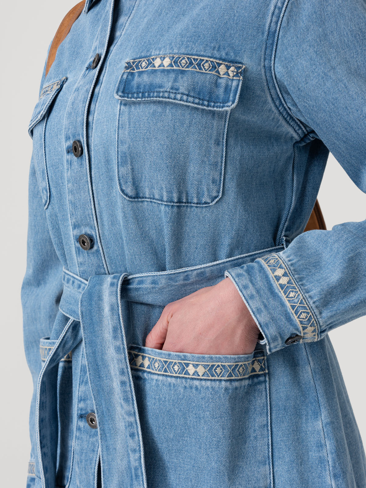 Chaqueta Algodón Mujer Mallow Azul Rockford
