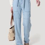 Jeans Tencel Mujer Milo Celeste Rockford