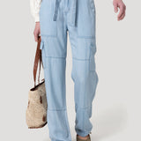 Jeans Tencel Mujer Milo Celeste Rockford