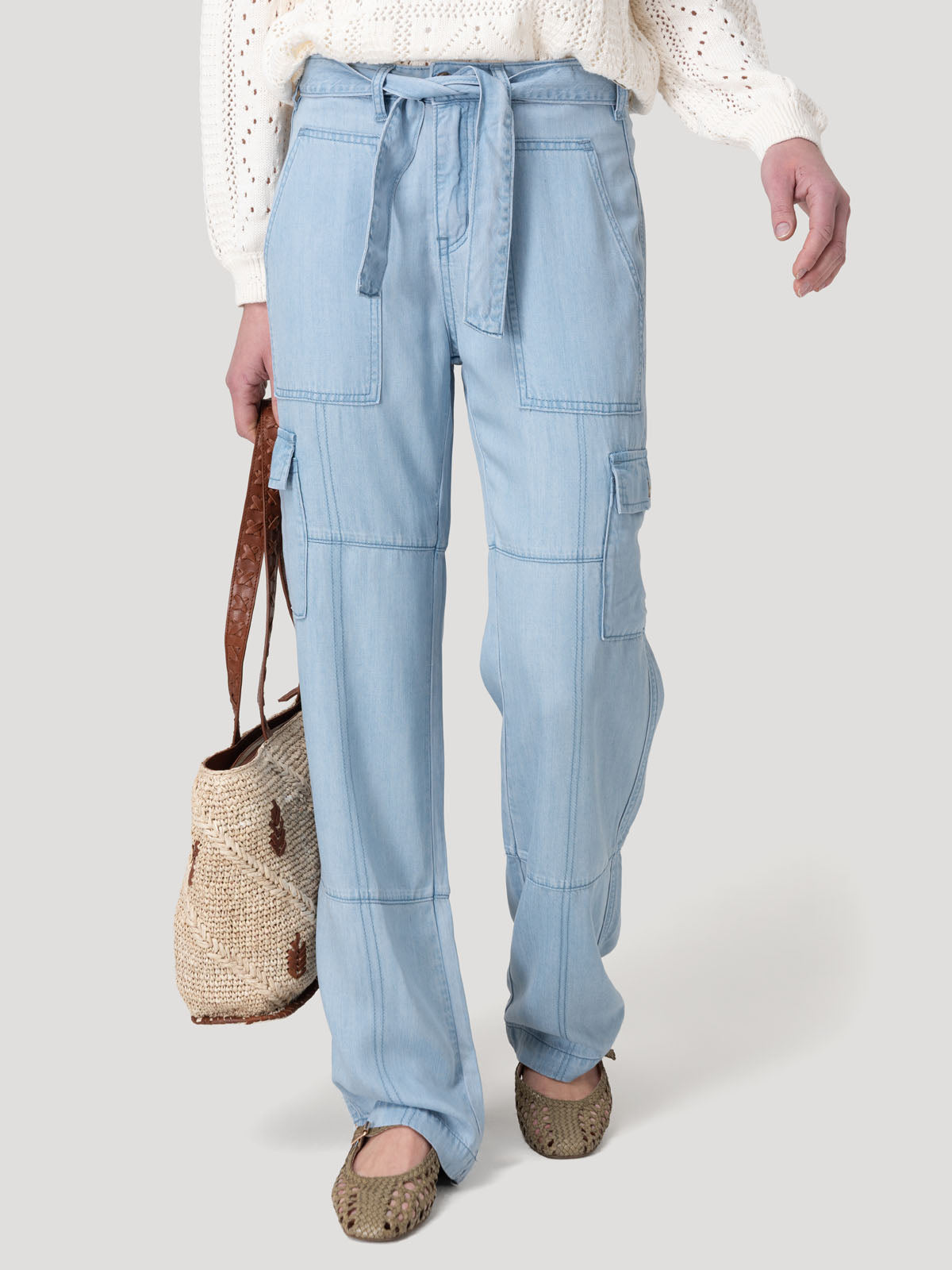 Jeans Tencel Mujer Milo Celeste Rockford