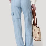 Jeans Tencel Mujer Milo Celeste Rockford