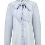 Blusa Tencel Mujer Oleo Celeste Rockford