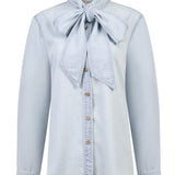 Blusa Tencel Mujer Oleo Celeste Rockford