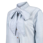 Blusa Tencel Mujer Oleo Celeste Rockford