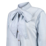 Blusa Tencel Mujer Oleo Celeste Rockford