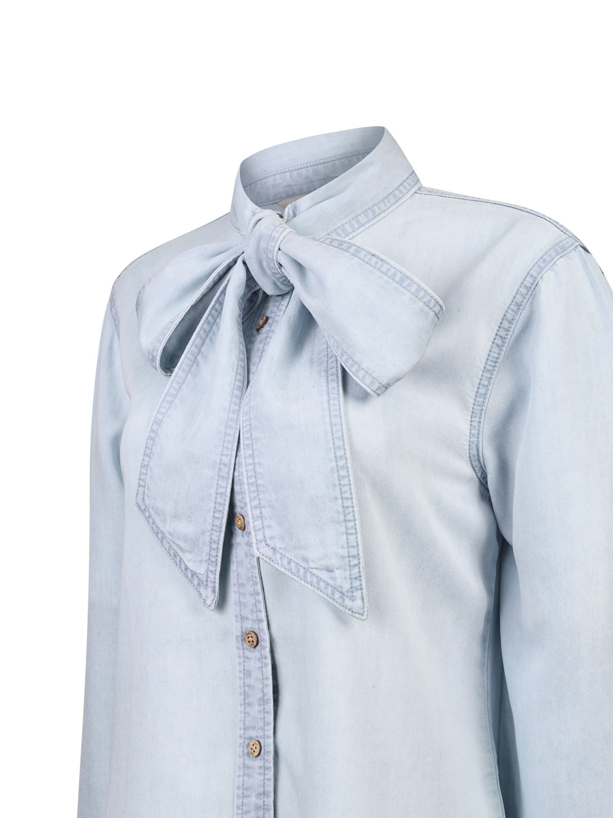 Blusa Tencel Mujer Oleo Celeste Rockford