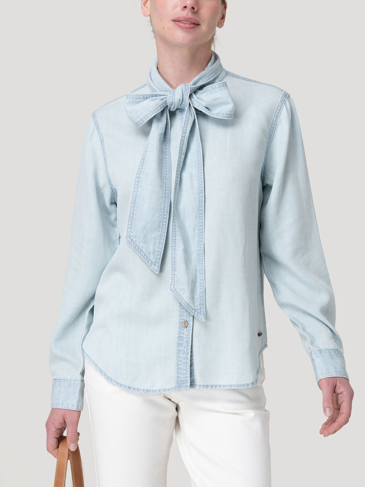 Blusa Tencel Mujer Oleo Celeste Rockford