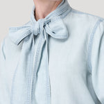 Blusa Tencel Mujer Oleo Celeste Rockford