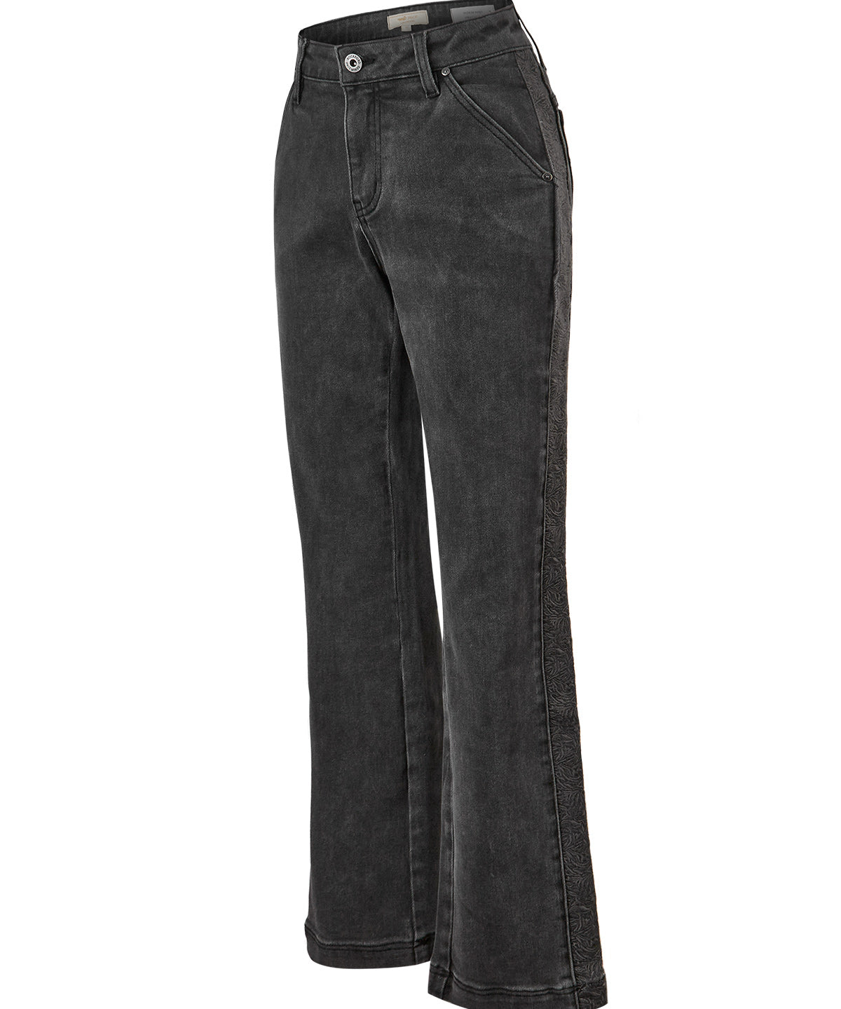 Jeans Fibras Recicladas Mujer Roots Gris Rockford