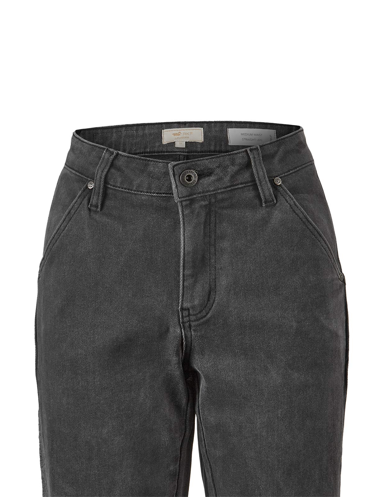 Jeans Fibras Recicladas Mujer Roots Gris Rockford
