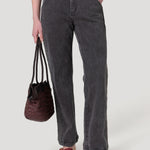 Jeans Fibras Recicladas Mujer Roots Gris Rockford