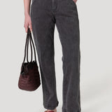 Jeans Fibras Recicladas Mujer Roots Gris Rockford